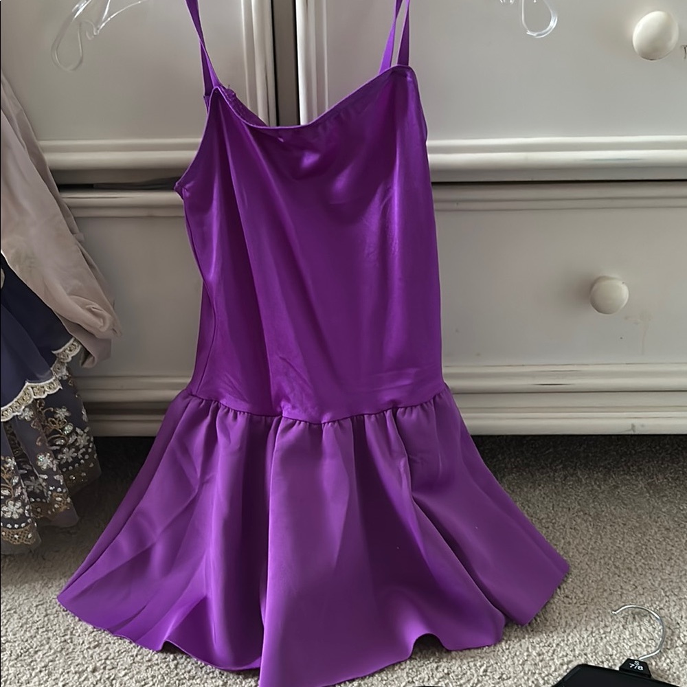Vibrant Purple Spaghetti Strap costume